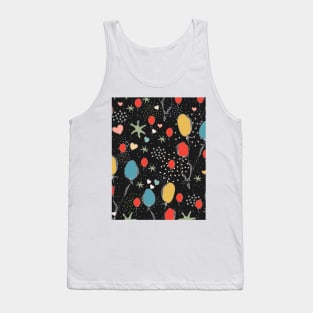 Sweet Hand Drawn Balloons Tank Top